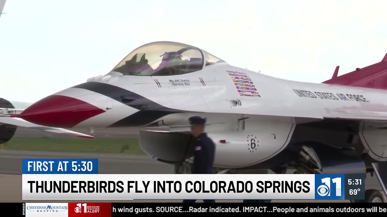 Thunderbirds arrive in Colorado Springs, practices planned ahead of USAFA graduation - Vimarsana News